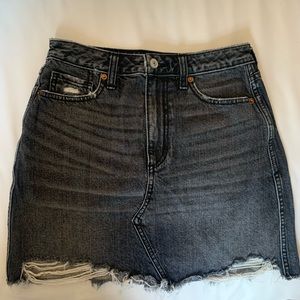 Abercrombie and Fitch high-rise denim mini skirt